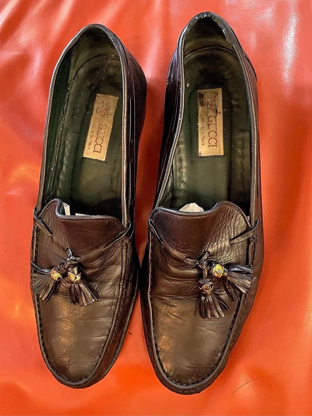 Gucci tassel loafers Black US 8.5
